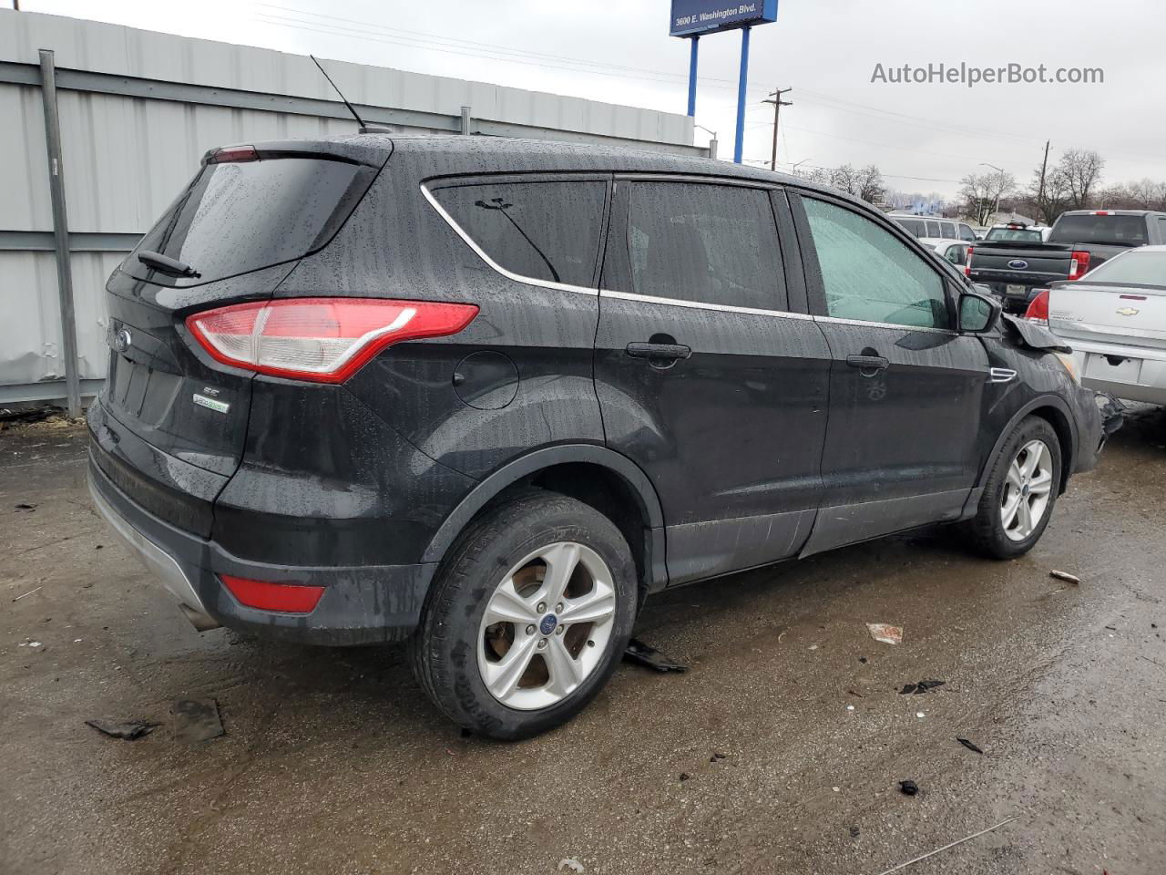 2015 Ford Escape Se Black vin: 1FMCU0GX4FUB57497