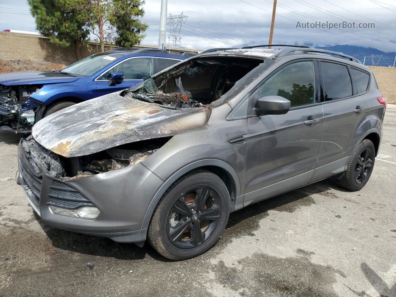 2013 Ford Escape Se Серый vin: 1FMCU0GX5DUC78682