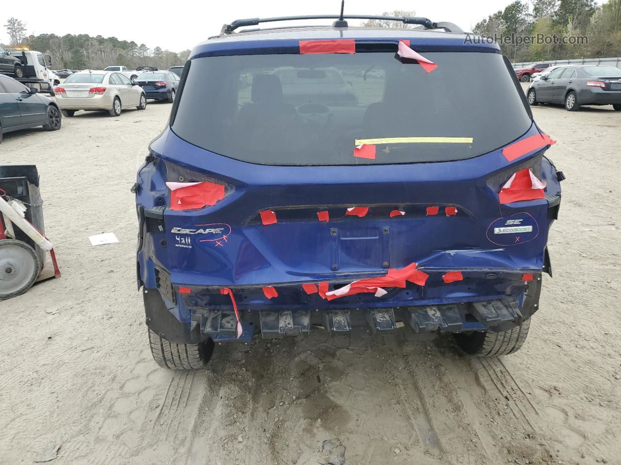 2013 Ford Escape Se Blue vin: 1FMCU0GX5DUD33745