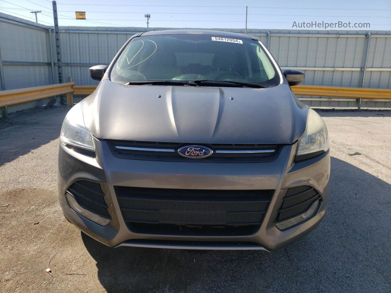 2014 Ford Escape Se Gray vin: 1FMCU0GX5EUC08858