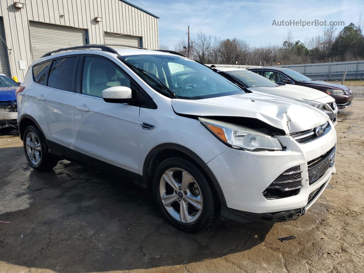 2014 Ford Escape Se White vin: 1FMCU0GX5EUC41973