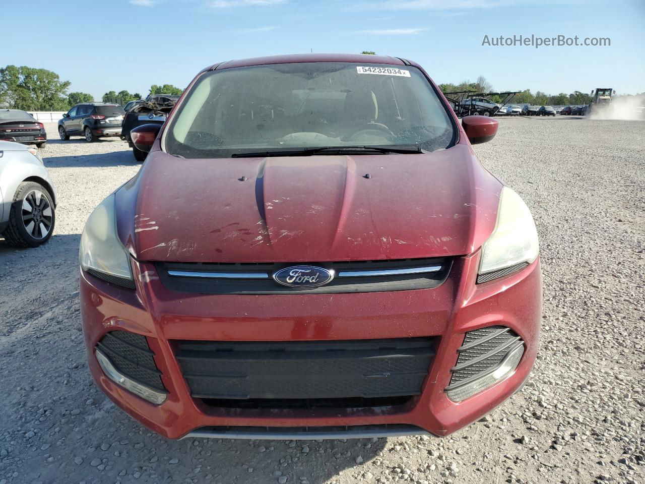 2014 Ford Escape Se Красный vin: 1FMCU0GX5EUC49474