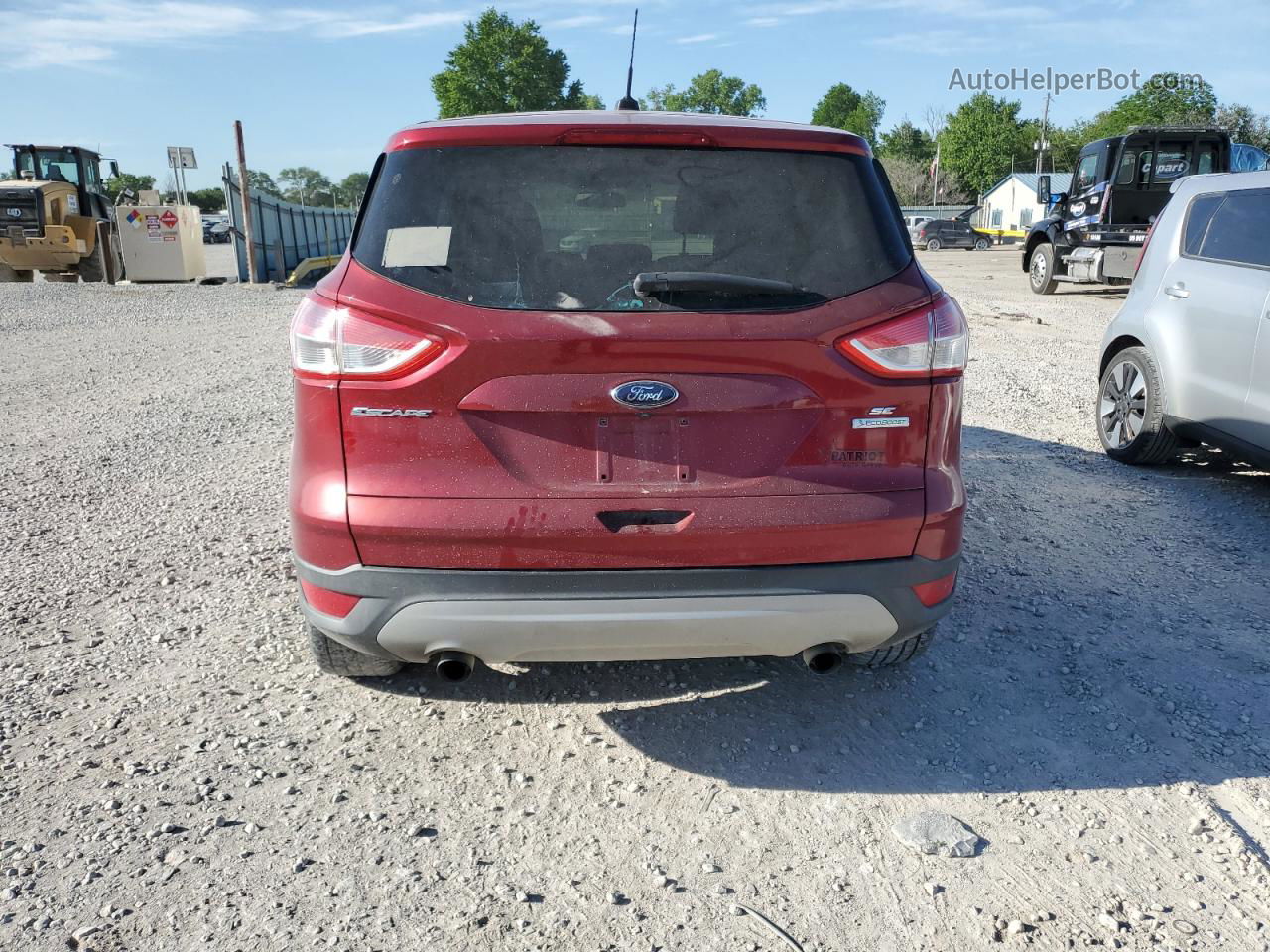 2014 Ford Escape Se Red vin: 1FMCU0GX5EUC49474