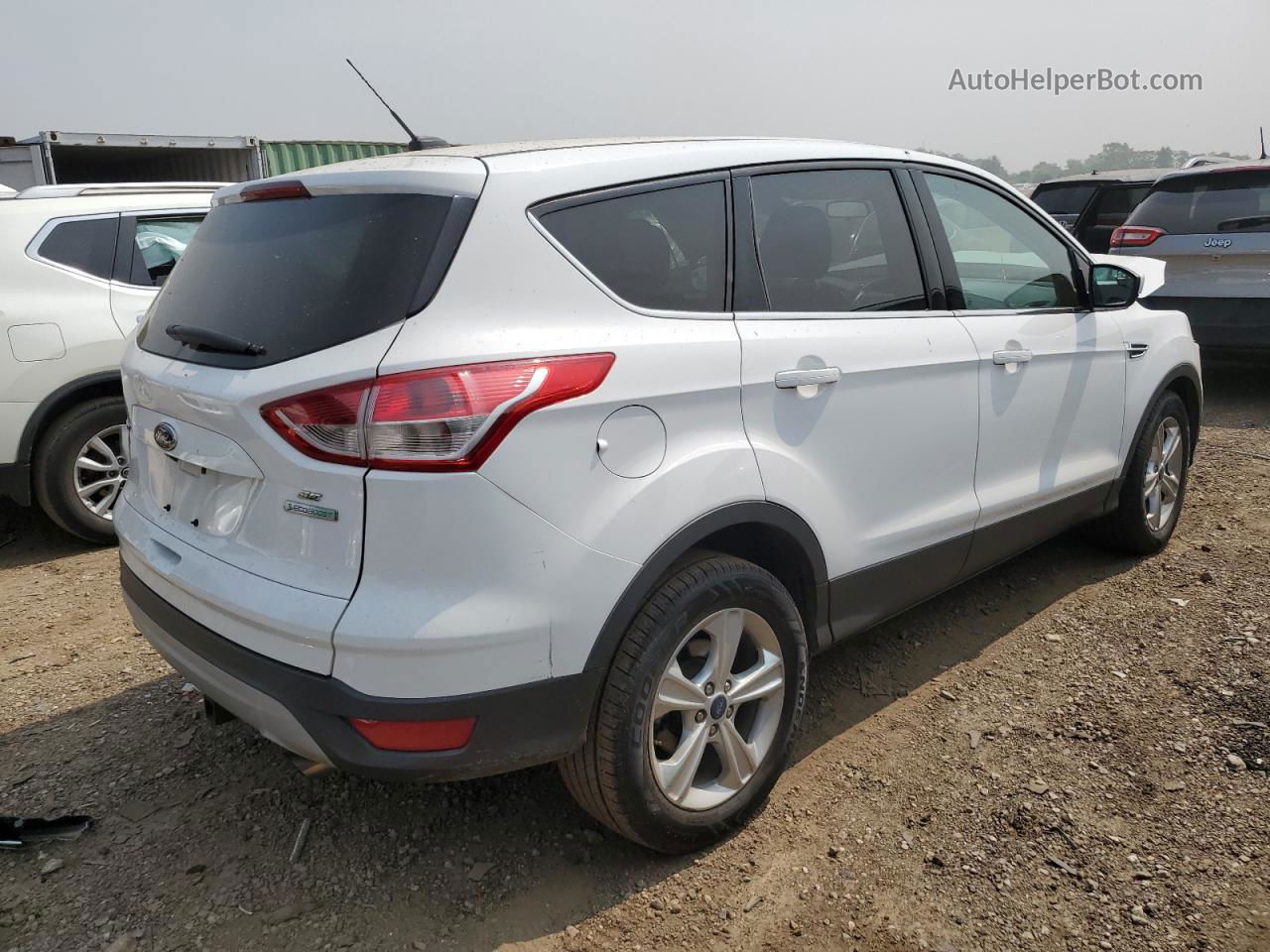 2014 Ford Escape Se White vin: 1FMCU0GX5EUD87757