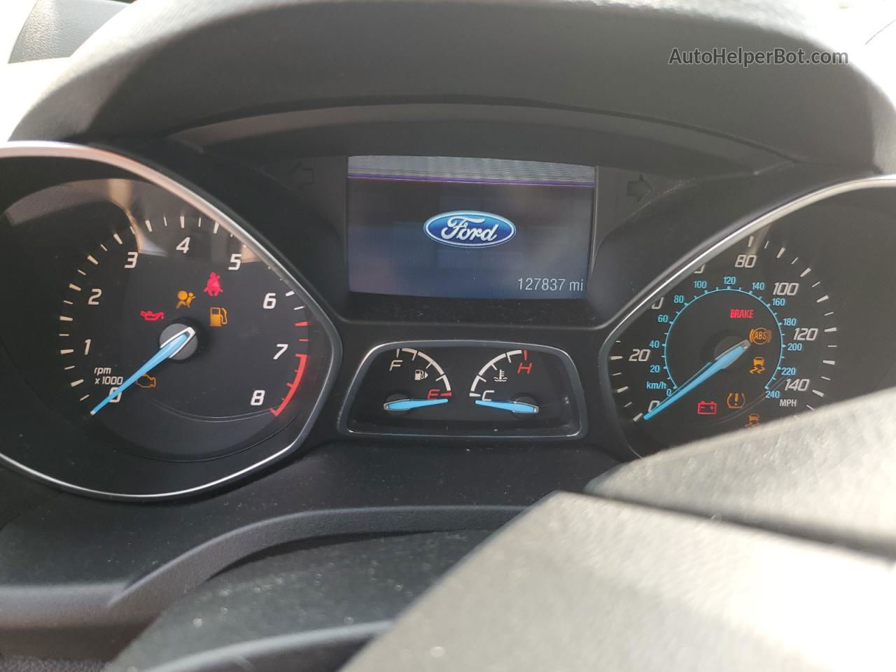 2014 Ford Escape Se White vin: 1FMCU0GX5EUD87757