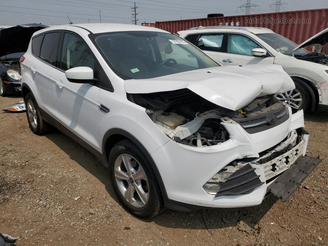 2014 Ford Escape Se White vin: 1FMCU0GX5EUD87757