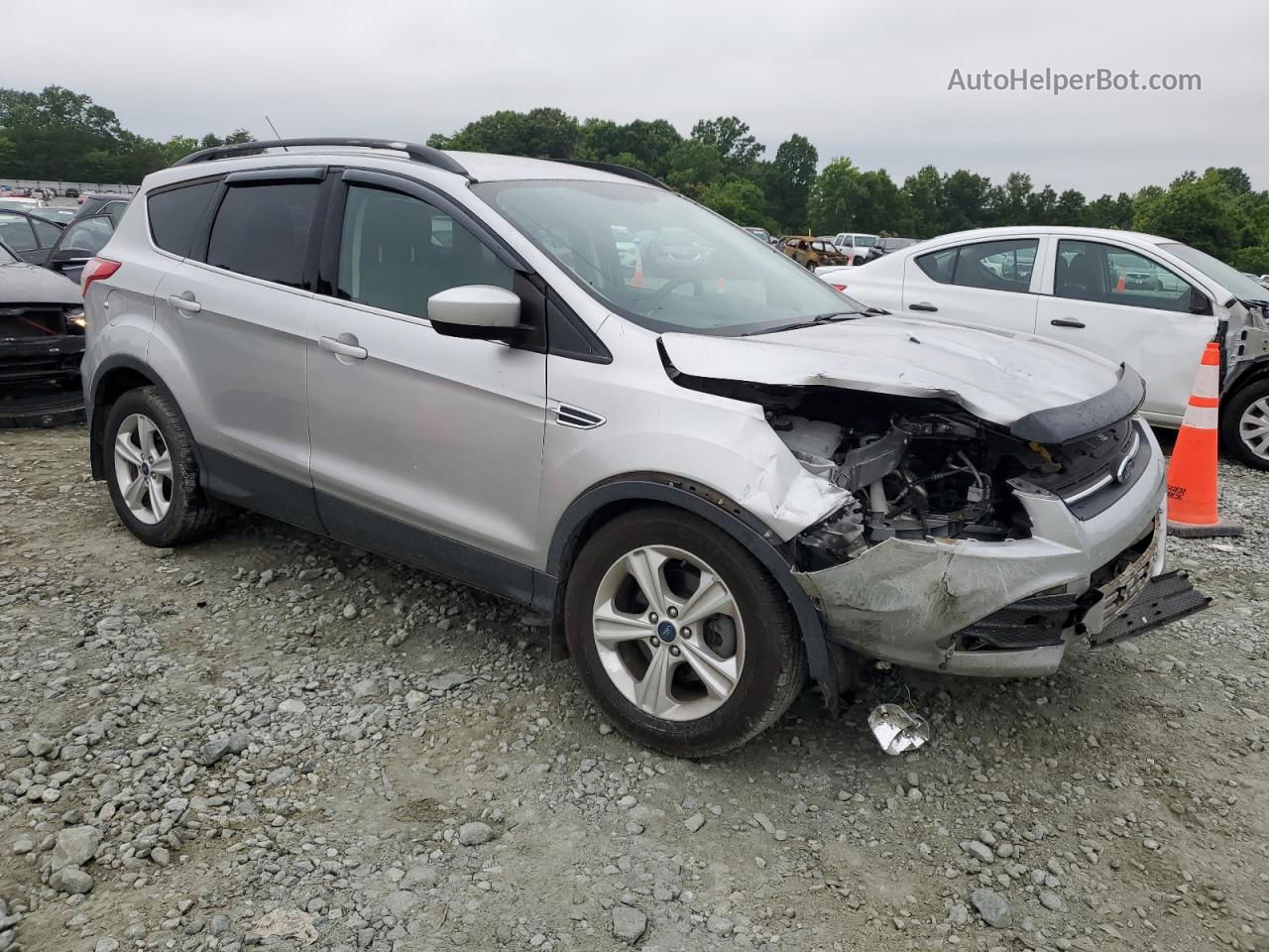 2014 Ford Escape Se Silver vin: 1FMCU0GX5EUE20899