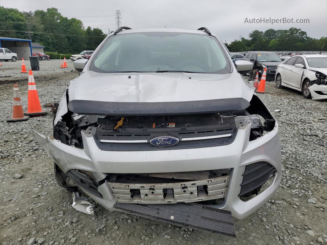 2014 Ford Escape Se Silver vin: 1FMCU0GX5EUE20899