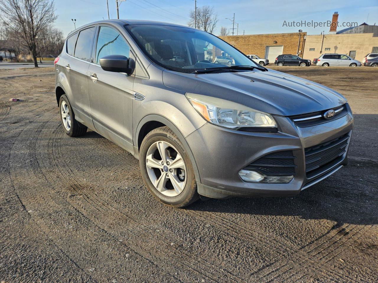 2014 Ford Escape Se Gray vin: 1FMCU0GX5EUE23723