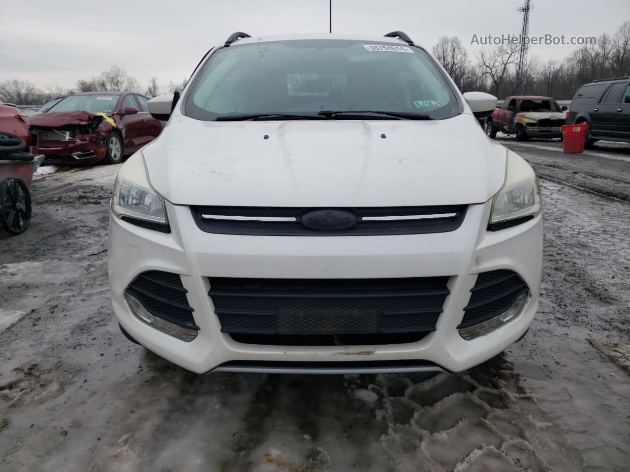 2015 Ford Escape Se White vin: 1FMCU0GX5FUA37644