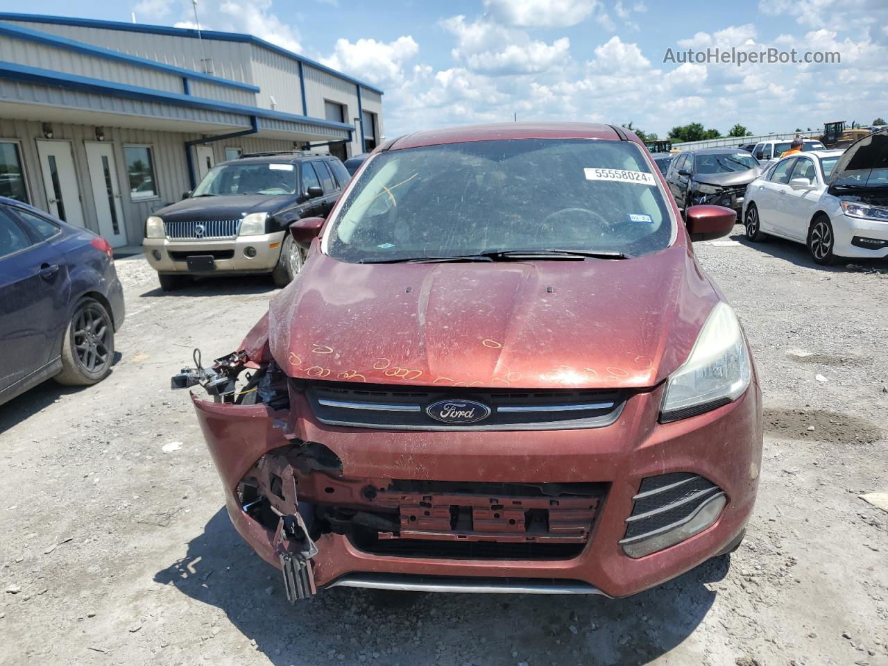 2015 Ford Escape Se Красный vin: 1FMCU0GX5FUB59887