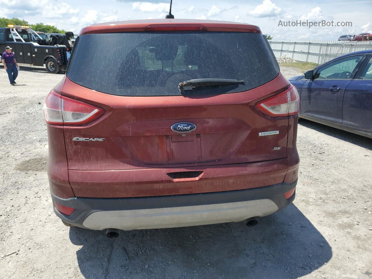 2015 Ford Escape Se Красный vin: 1FMCU0GX5FUB59887