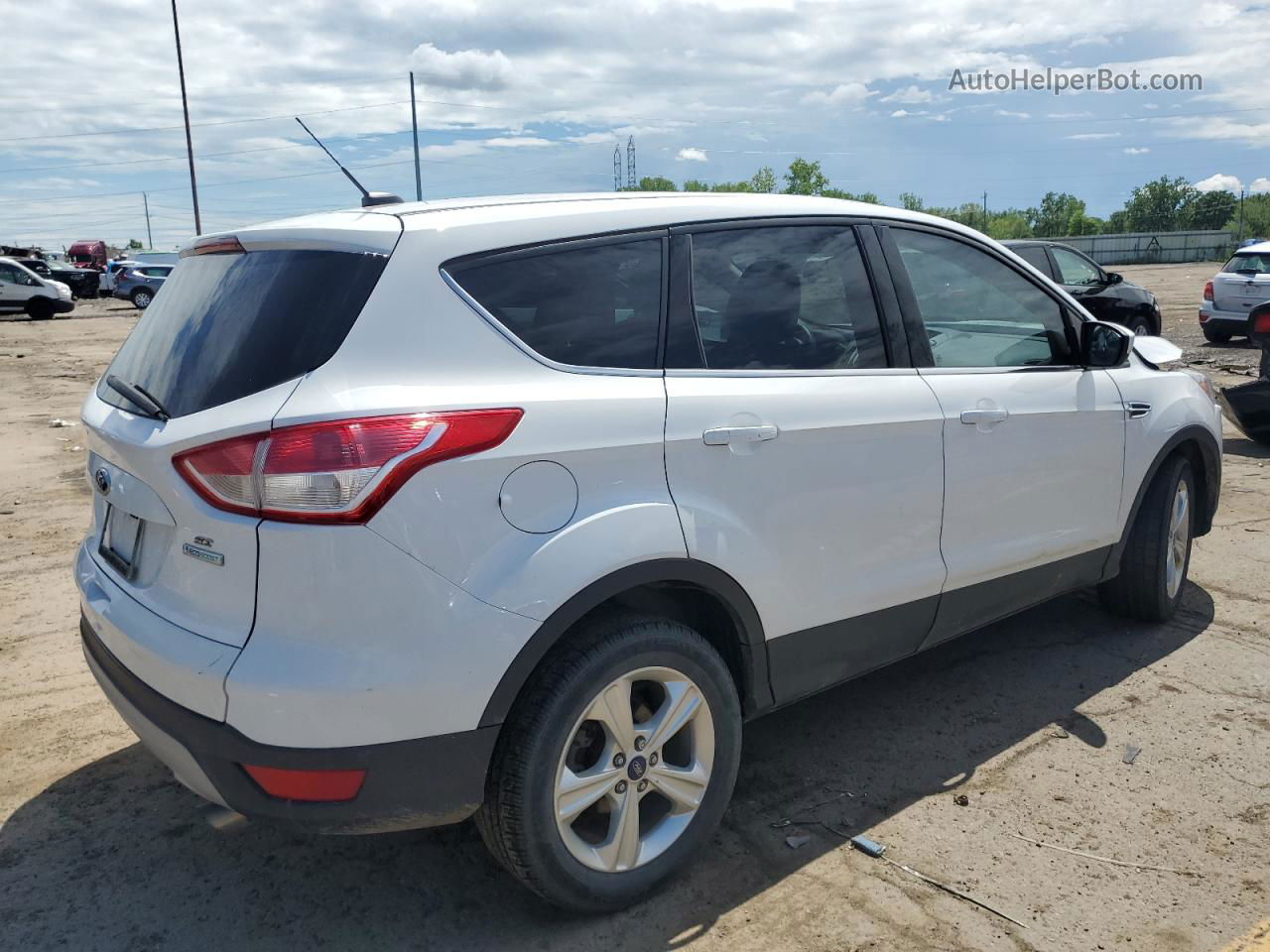 2015 Ford Escape Se White vin: 1FMCU0GX5FUB93733