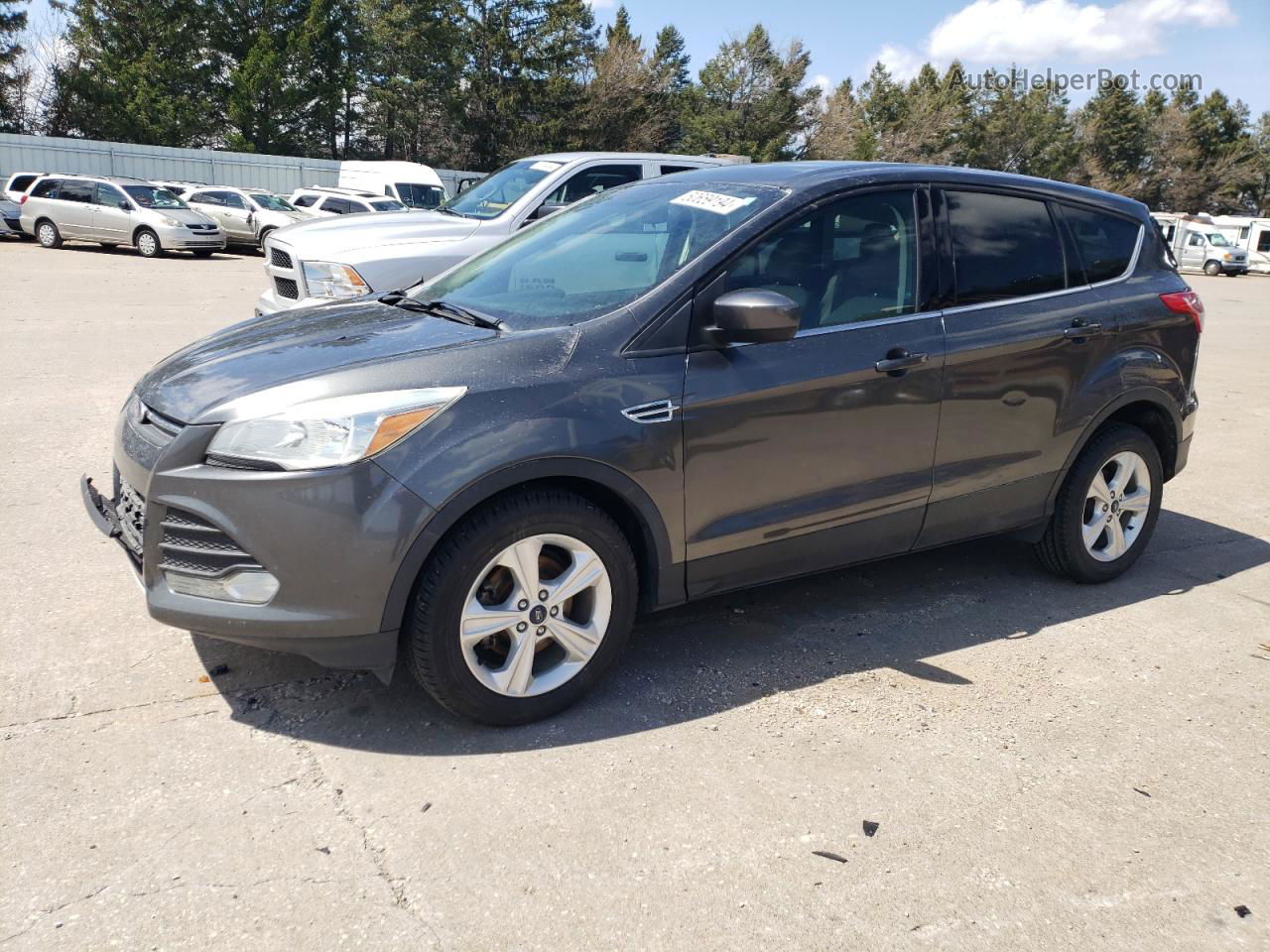 2015 Ford Escape Se Gray vin: 1FMCU0GX5FUC75672