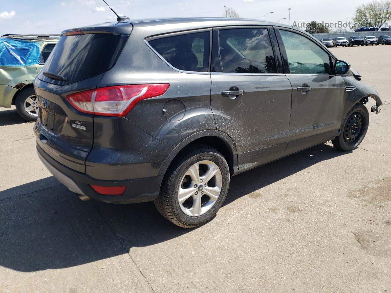 2015 Ford Escape Se Gray vin: 1FMCU0GX5FUC75672