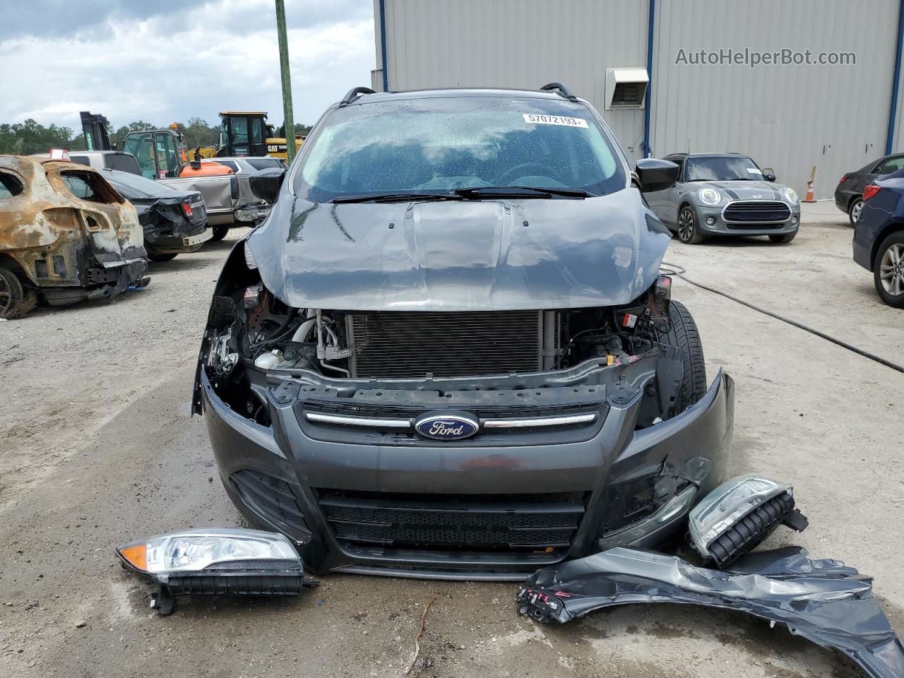 2016 Ford Escape Se Серый vin: 1FMCU0GX5GUB04132