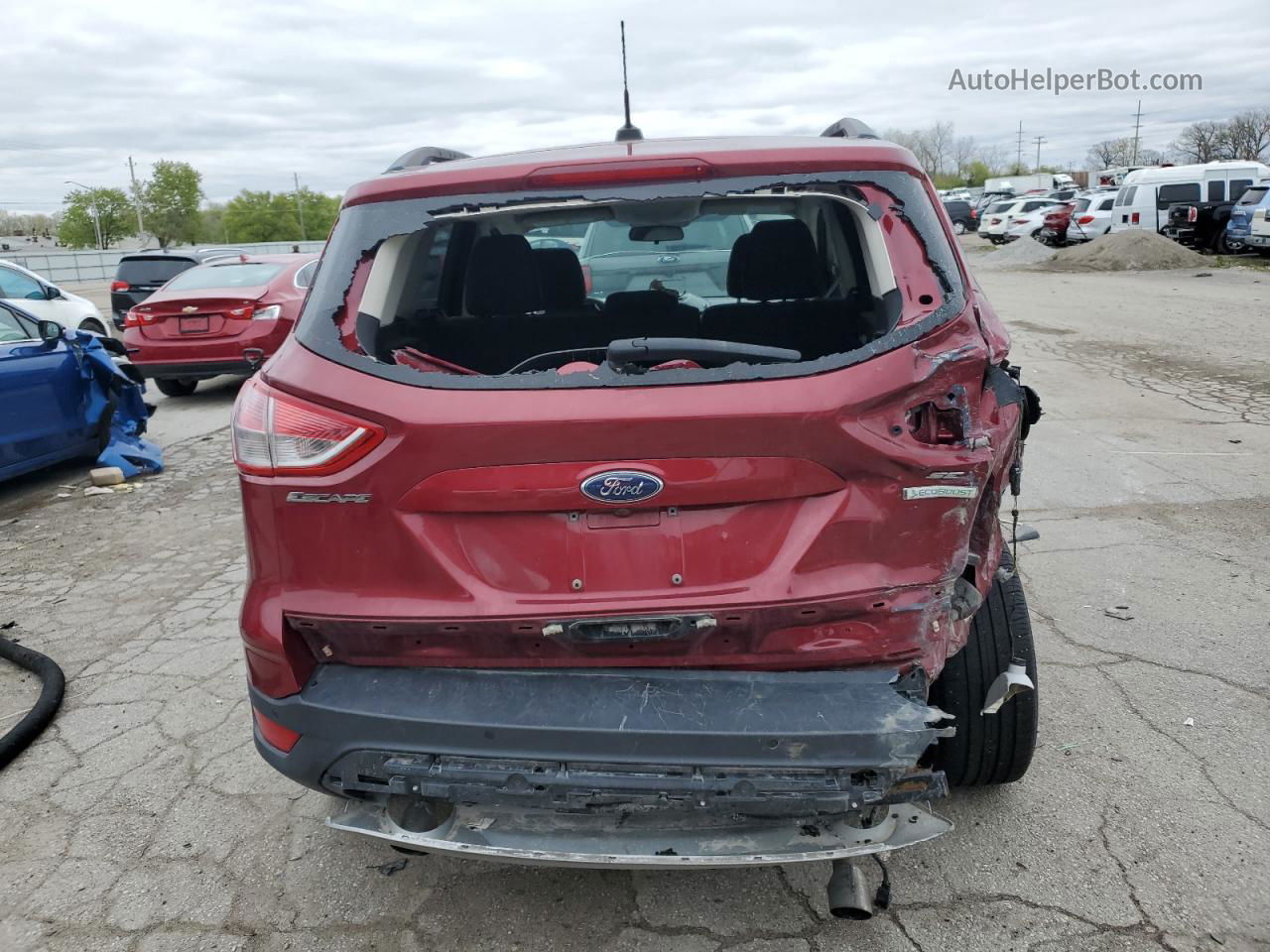 2016 Ford Escape Se Red vin: 1FMCU0GX5GUB32495