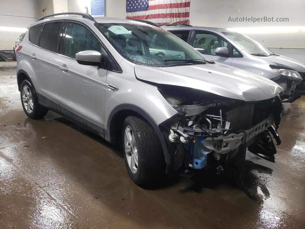 2016 Ford Escape Se Silver vin: 1FMCU0GX5GUB90896