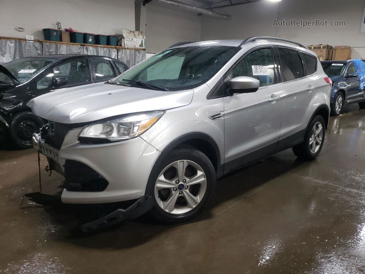 2016 Ford Escape Se Silver vin: 1FMCU0GX5GUB90896