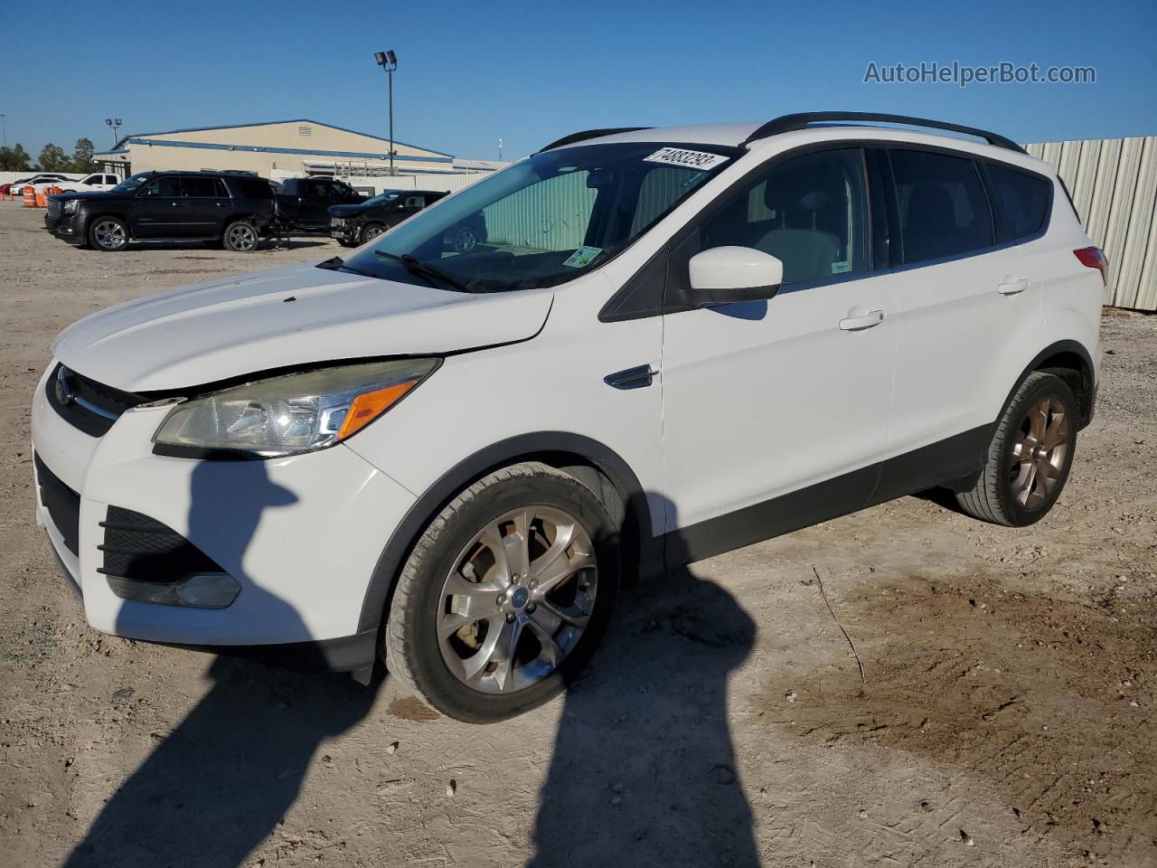 2013 Ford Escape Se White vin: 1FMCU0GX6DUA51758