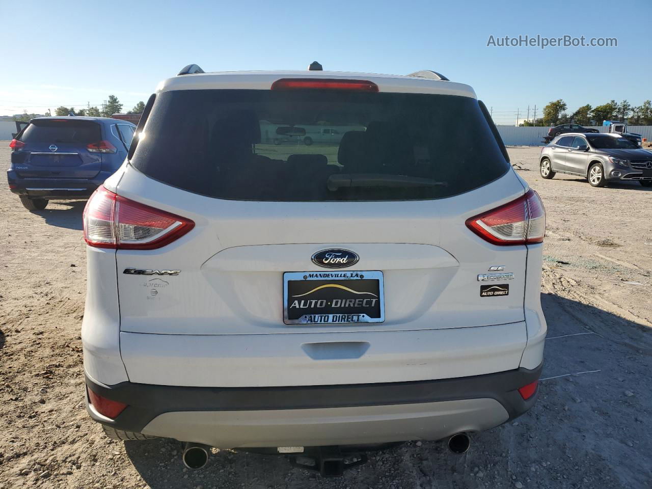 2013 Ford Escape Se White vin: 1FMCU0GX6DUA51758