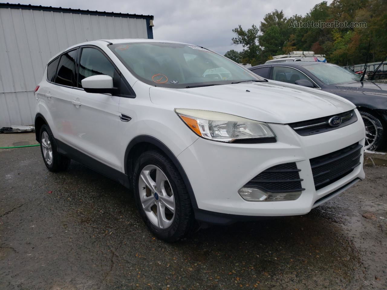 2013 Ford Escape Se White vin: 1FMCU0GX6DUA54918