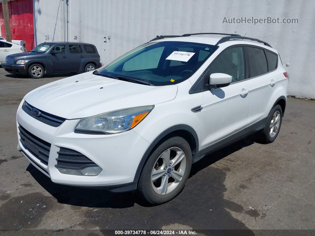 2013 Ford Escape Se White vin: 1FMCU0GX6DUC56481