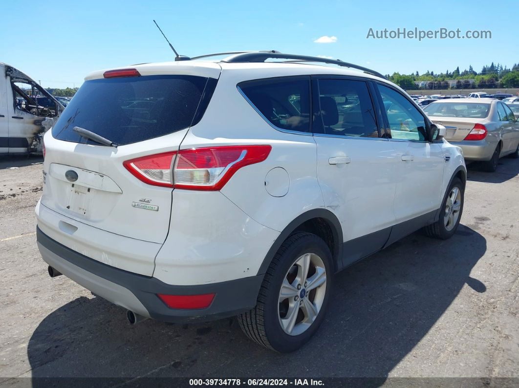 2013 Ford Escape Se White vin: 1FMCU0GX6DUC56481