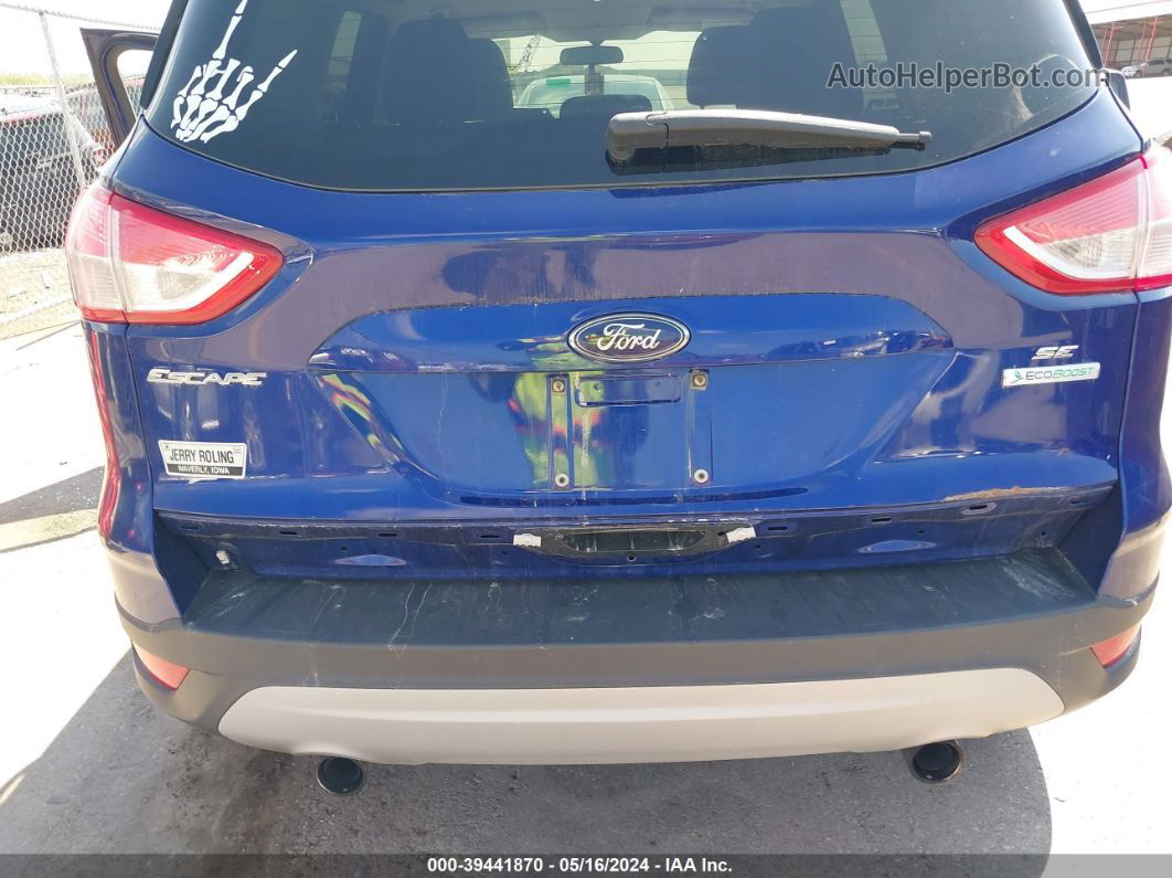 2013 Ford Escape Se Blue vin: 1FMCU0GX6DUC86029