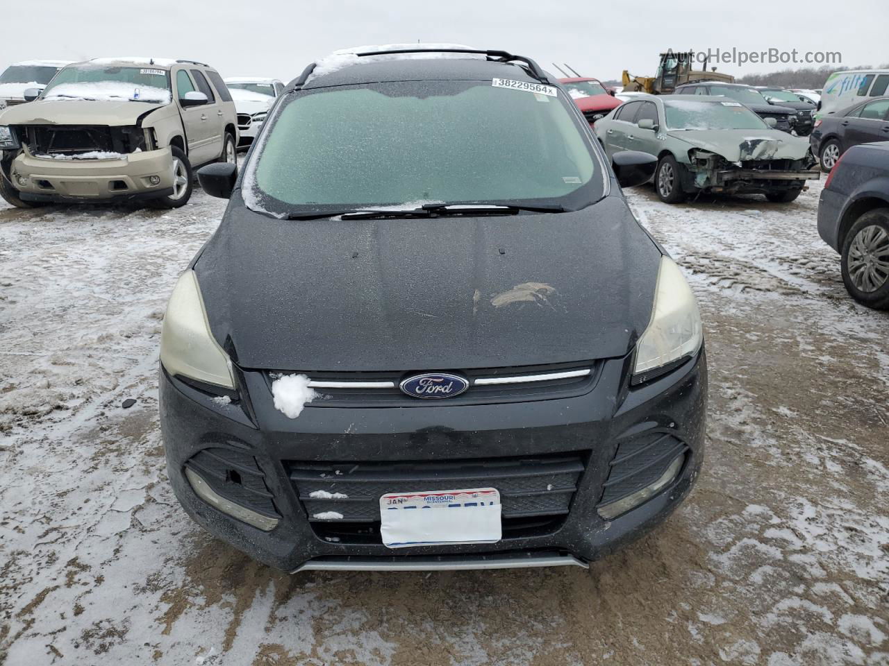 2013 Ford Escape Se Black vin: 1FMCU0GX6DUD51901