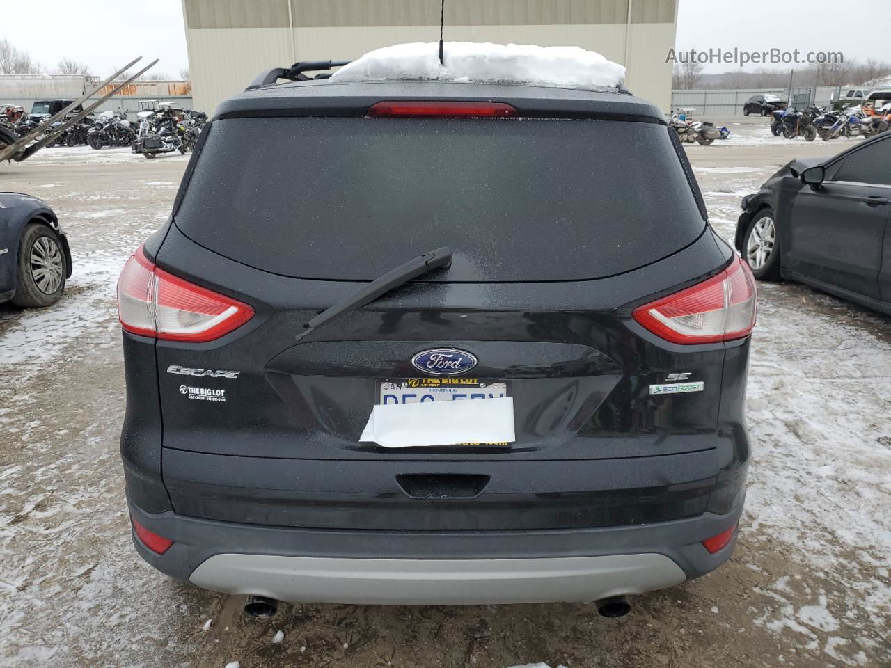 2013 Ford Escape Se Black vin: 1FMCU0GX6DUD51901