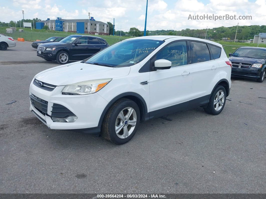 2013 Ford Escape Se White vin: 1FMCU0GX6DUD54071