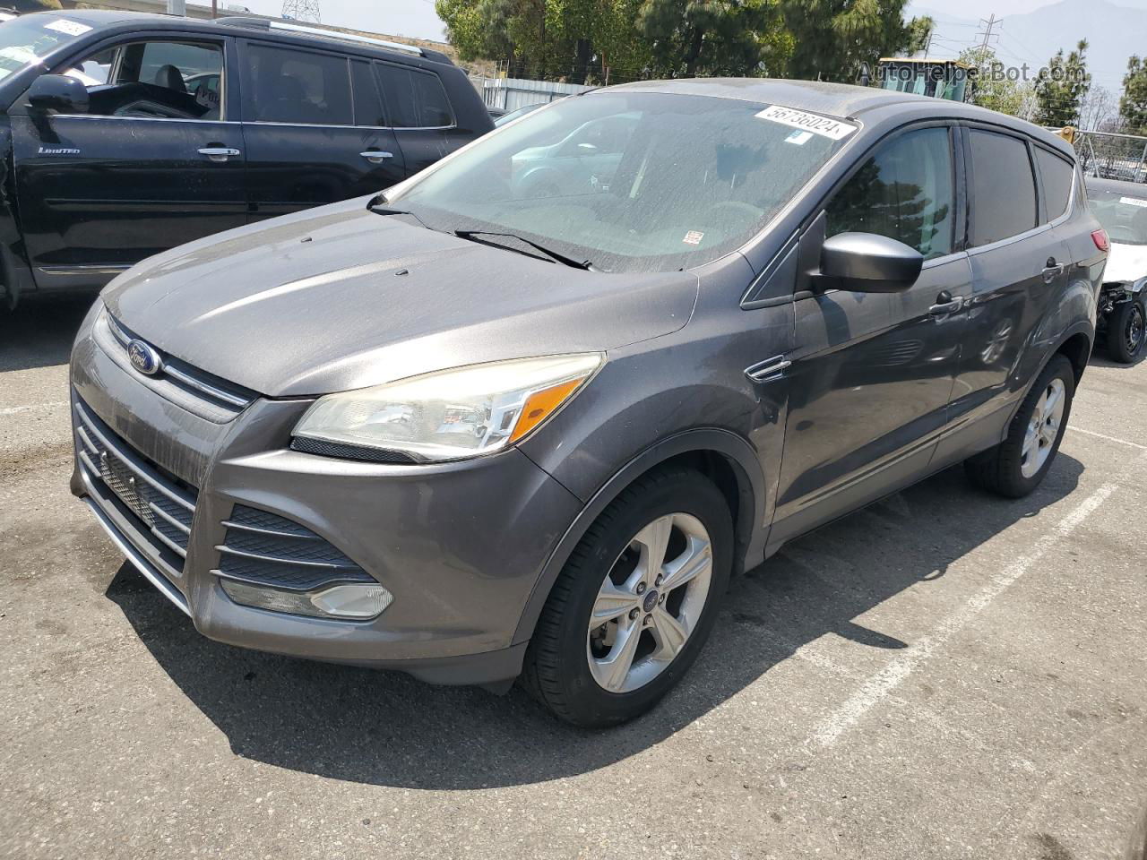 2014 Ford Escape Se Gray vin: 1FMCU0GX6EUA39448