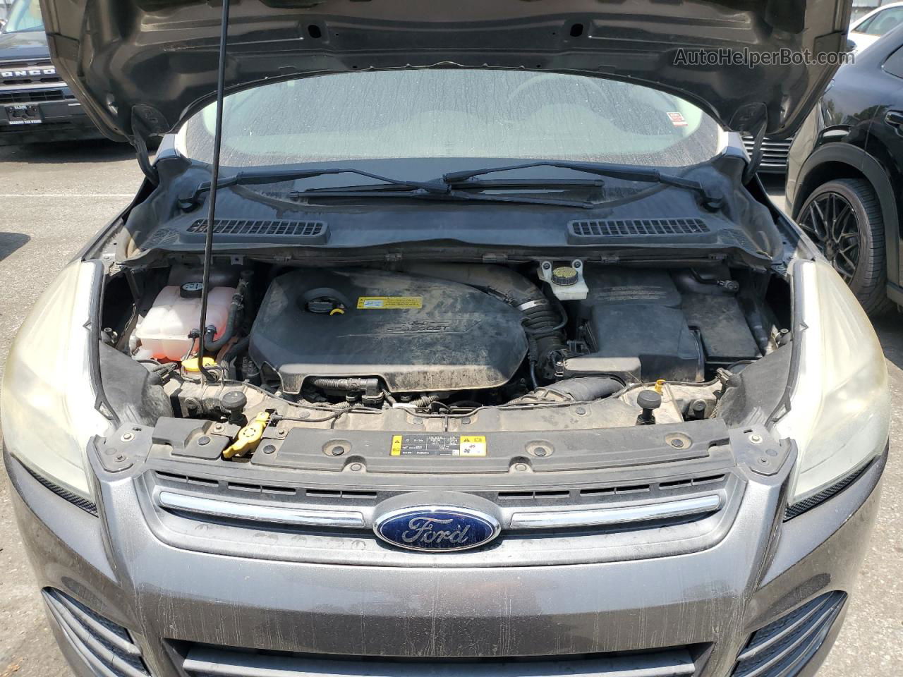 2014 Ford Escape Se Gray vin: 1FMCU0GX6EUA39448