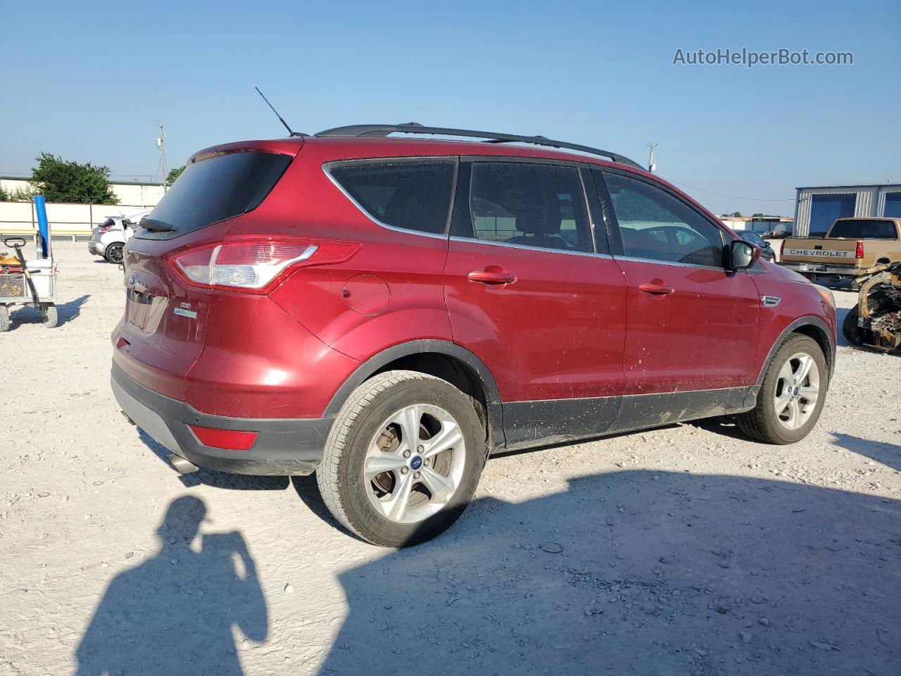 2014 Ford Escape Se Red vin: 1FMCU0GX6EUB71819