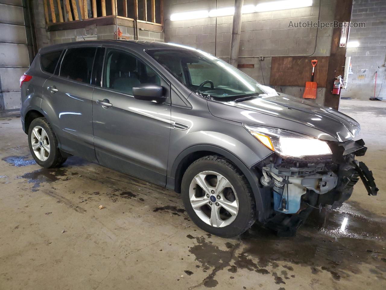 2014 Ford Escape Se Gray vin: 1FMCU0GX6EUC35566