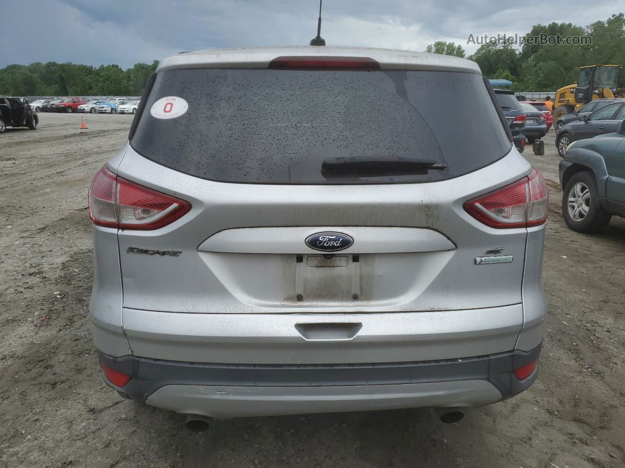 2014 Ford Escape Se Silver vin: 1FMCU0GX6EUD48594