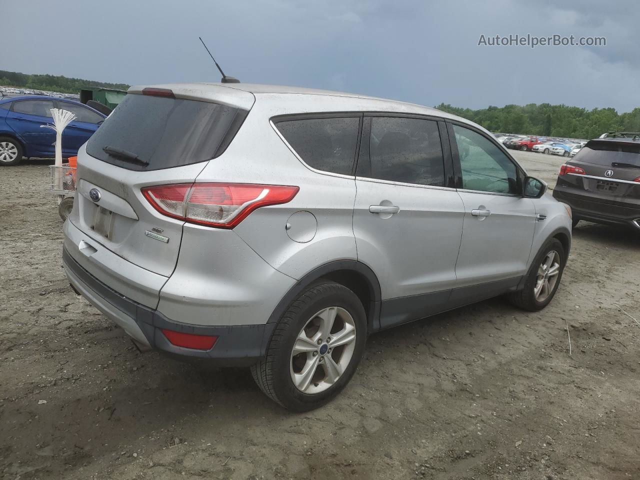 2014 Ford Escape Se Silver vin: 1FMCU0GX6EUD48594