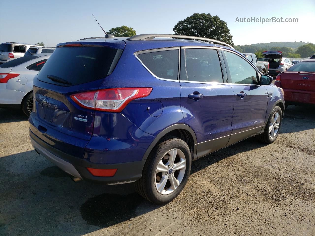 2015 Ford Escape Se Blue vin: 1FMCU0GX6FUA40097