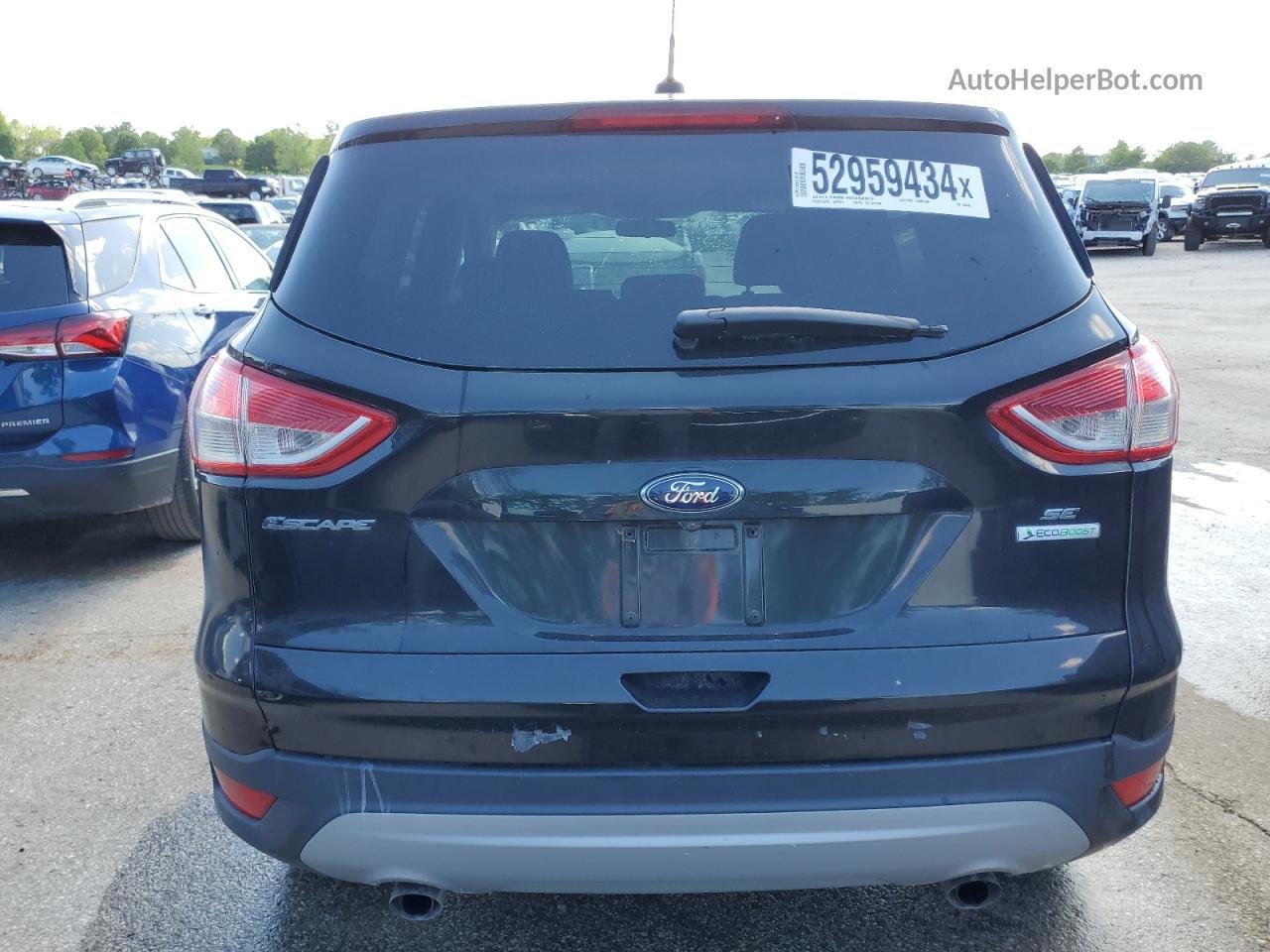 2015 Ford Escape Se Black vin: 1FMCU0GX6FUB64886