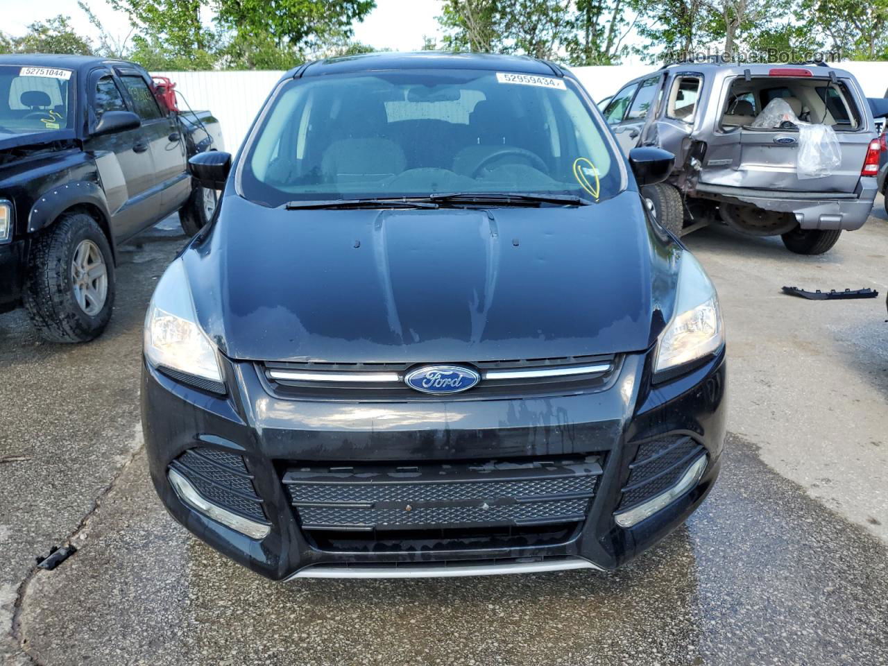 2015 Ford Escape Se Black vin: 1FMCU0GX6FUB64886