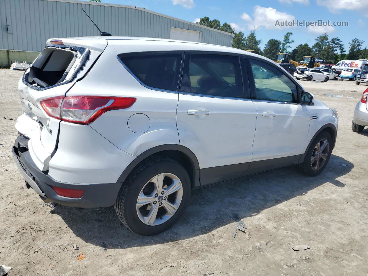 2015 Ford Escape Se White vin: 1FMCU0GX6FUC58539