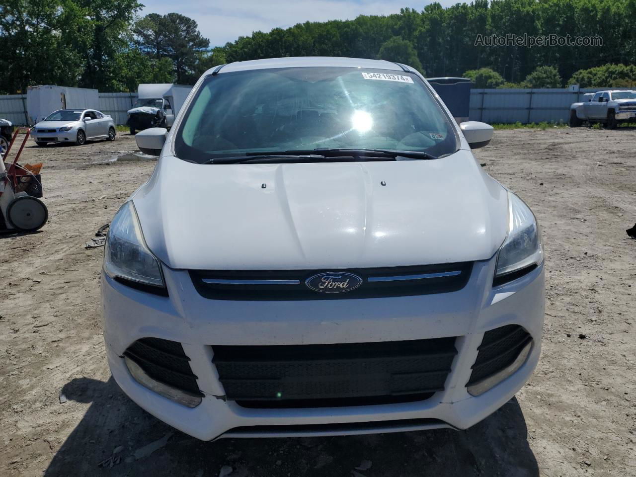 2015 Ford Escape Se Белый vin: 1FMCU0GX6FUC58539