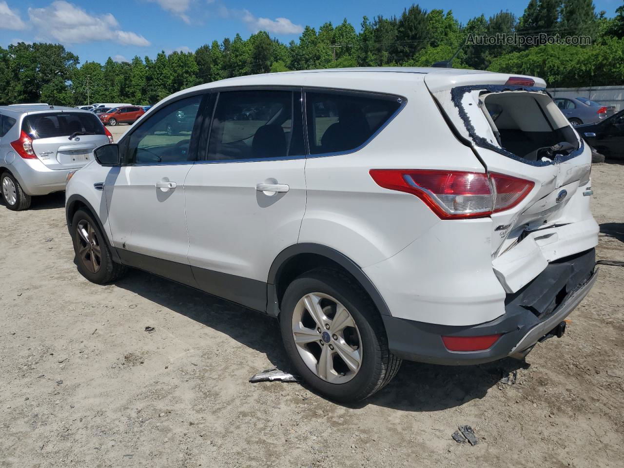 2015 Ford Escape Se White vin: 1FMCU0GX6FUC58539