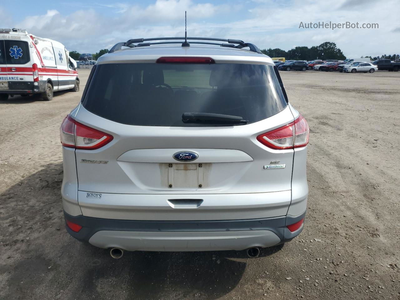 2013 Ford Escape Se Silver vin: 1FMCU0GX7DUC08245