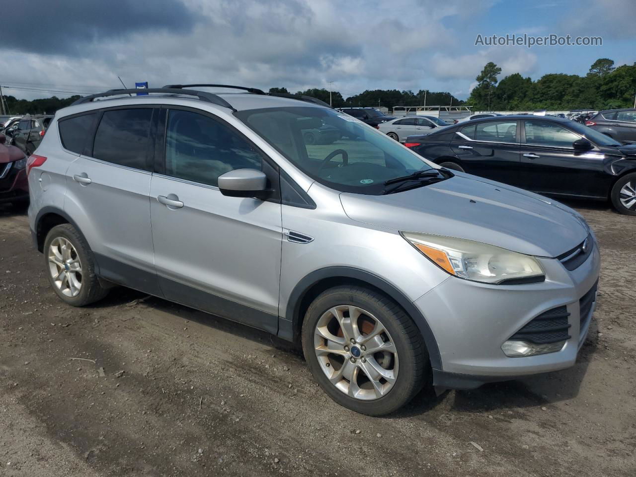 2013 Ford Escape Se Silver vin: 1FMCU0GX7DUC08245