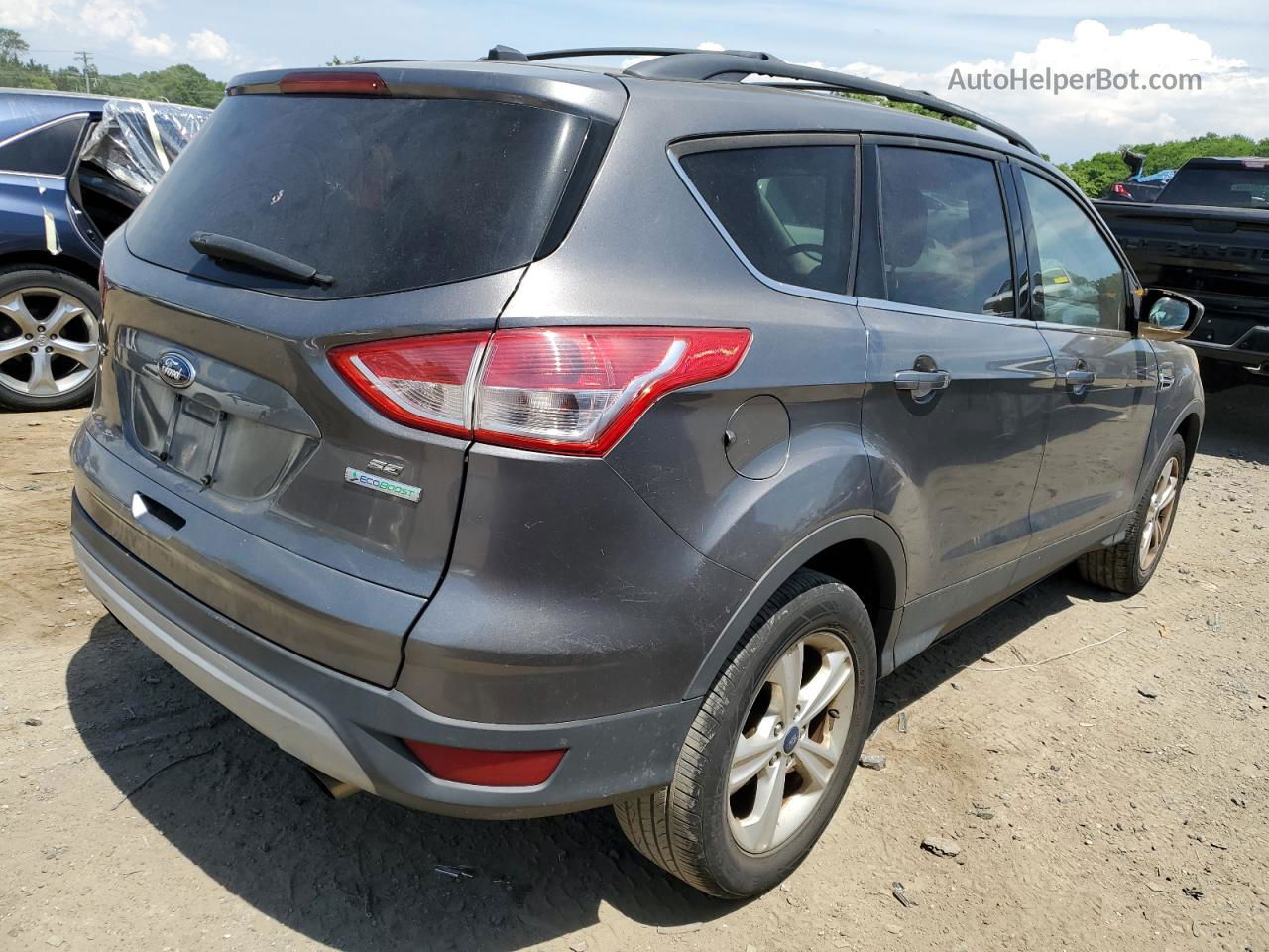 2013 Ford Escape Se Gray vin: 1FMCU0GX7DUD91114