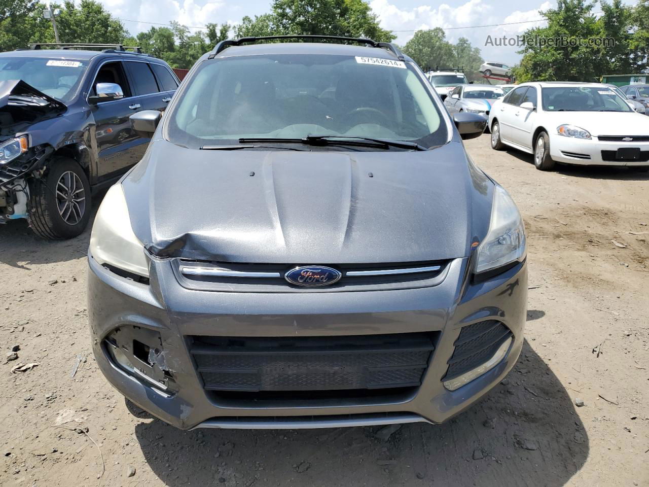 2013 Ford Escape Se Gray vin: 1FMCU0GX7DUD91114