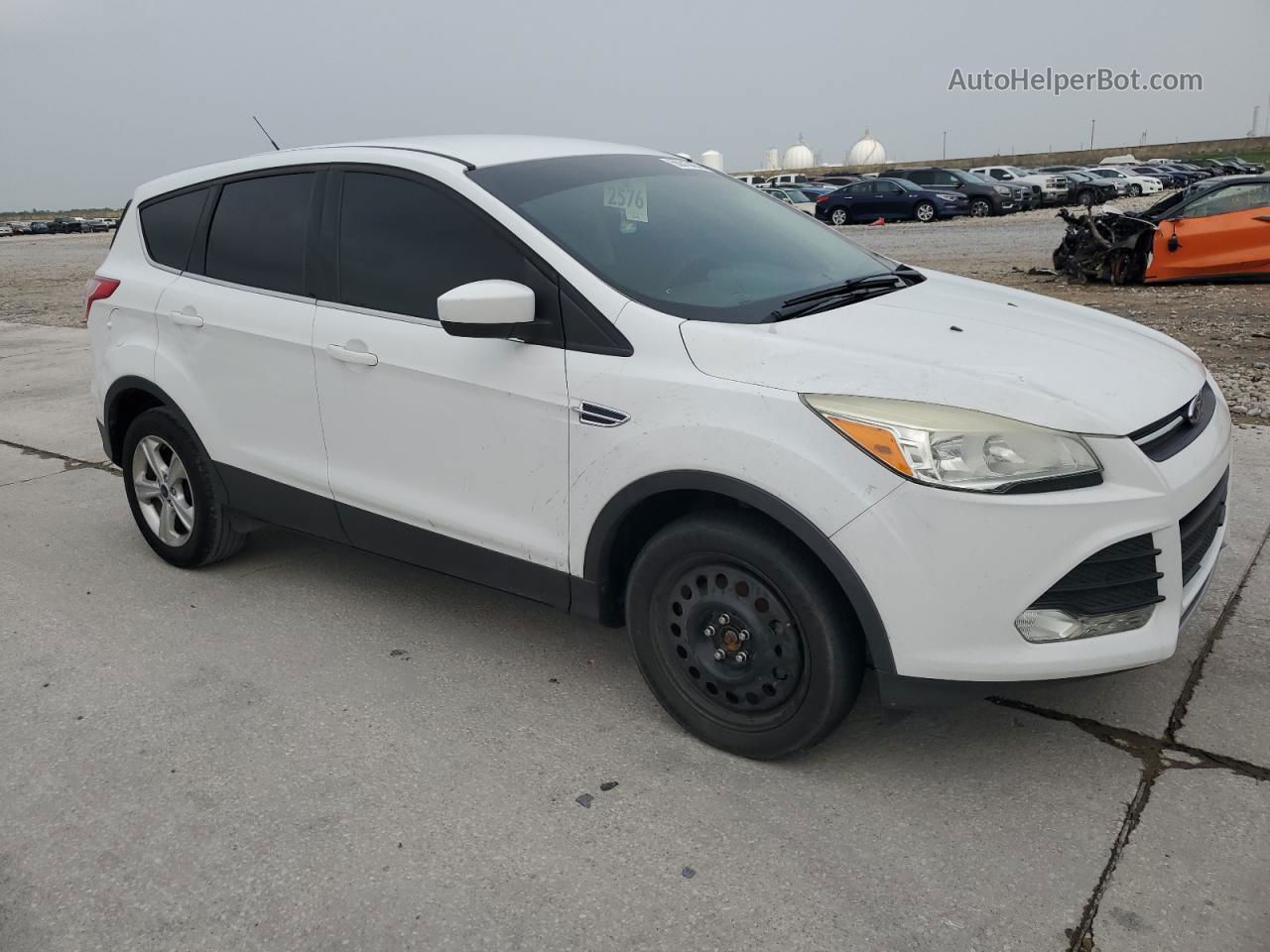 2014 Ford Escape Se White vin: 1FMCU0GX7EUB55225