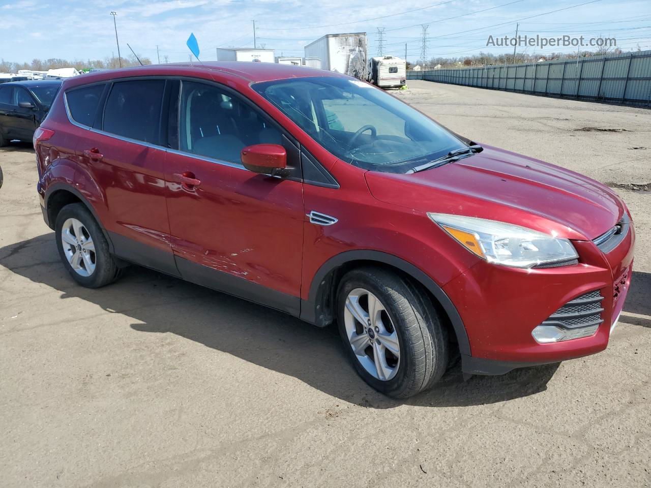 2014 Ford Escape Se Red vin: 1FMCU0GX7EUC50447